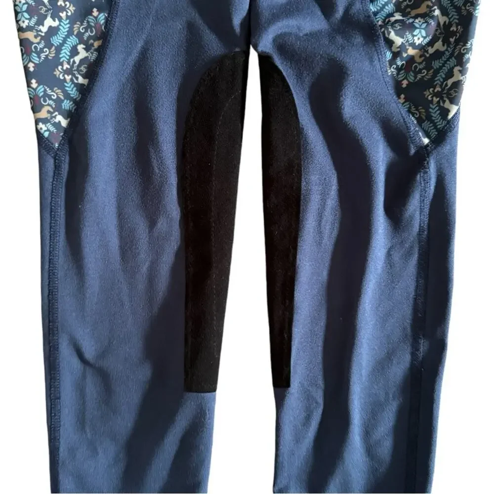Kerrits Girls Performance Knee Patch Riding Tight Breeches Size S Horsing Around